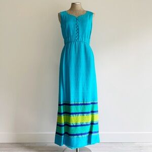 Star of Siam Turquoise Silk Dress